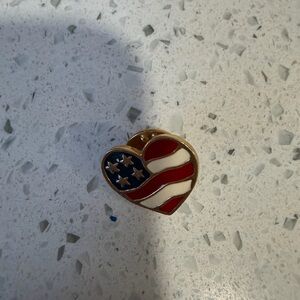 Avon Gold and Multicolor Heart Pin